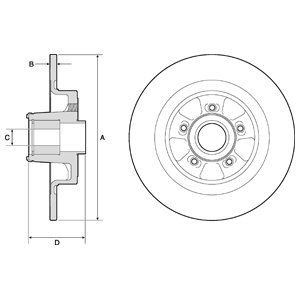 Bremsscheibe DELPHI