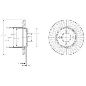 Bremsscheibe DELPHI