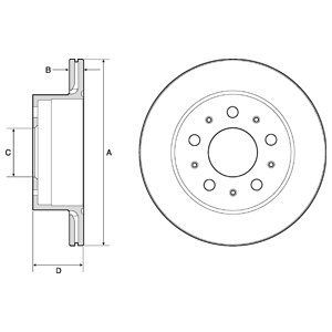 Bremsscheibe DELPHI