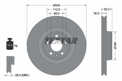 Bremsscheibe TEXTAR