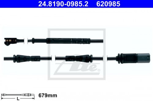 Warnkontakt, Bremsbelag / Belagverschleiß ATE